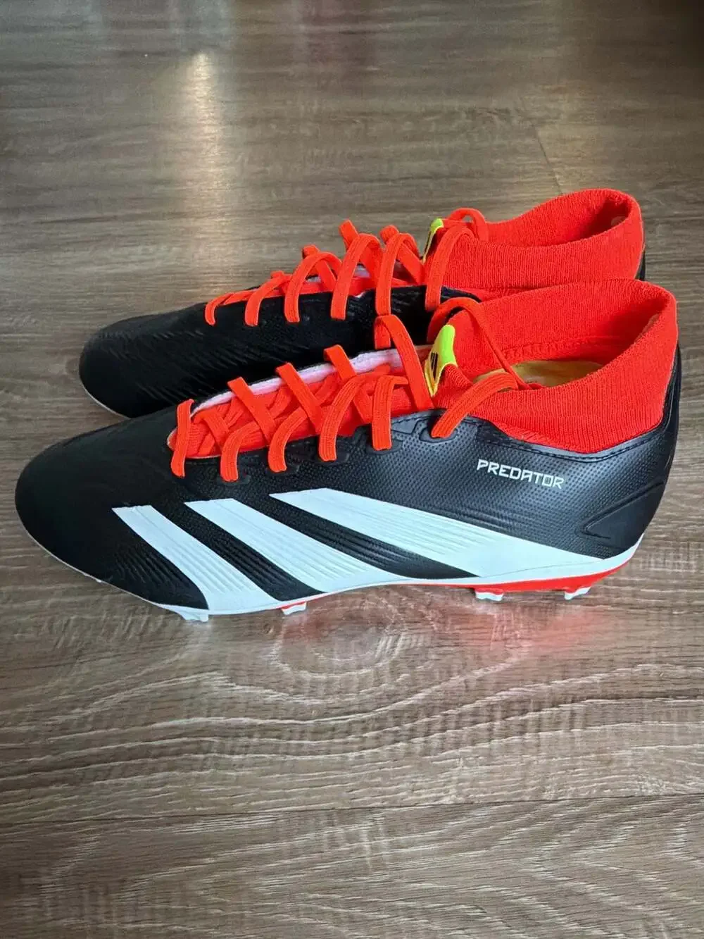 Adidas Men PREDATOR League SOCK FG Cleats Black Football Soccer GYM Spike IG7772